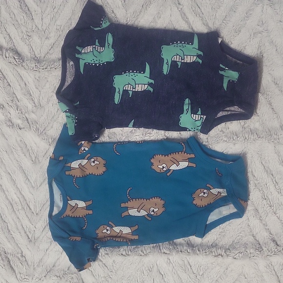 Baby boy 12 pc clothing lot 12M Carter's Teddy Bear jacket pants sleepers set pj - Picture 8 of 10